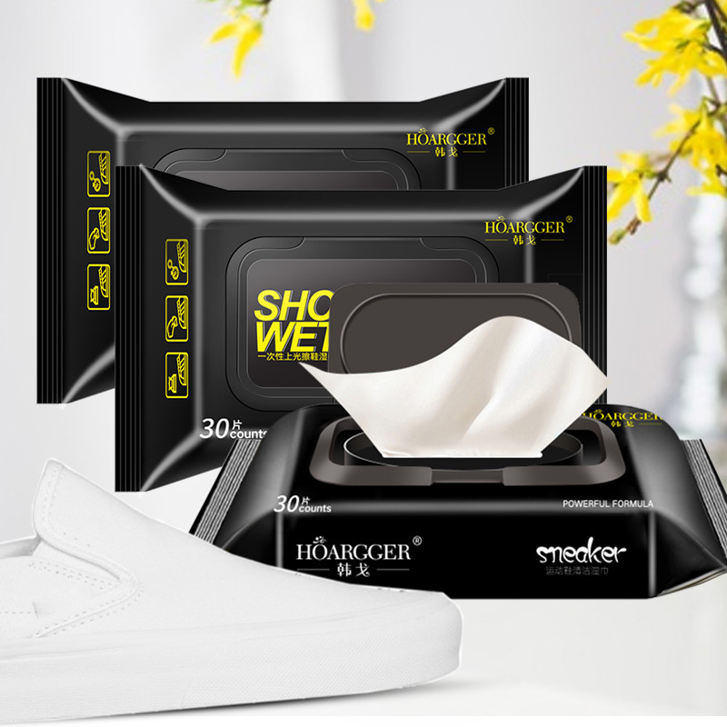 Hange Shoe Cleaning Wipes 12 Pieces White Shoe Cleaning Set Sports Shoe Cleaner Direct Sale Portable Pack Portable Cleaning