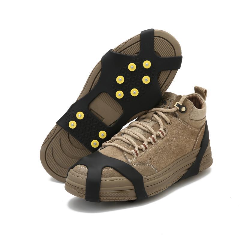 10 Tooth Silicone Ice Claw Non-slip Shoe Cover 10 Nails Snow Non-slip Shoe Cover Outdoor Mountain Climbing 19 Tooth Silicone Ice Claw