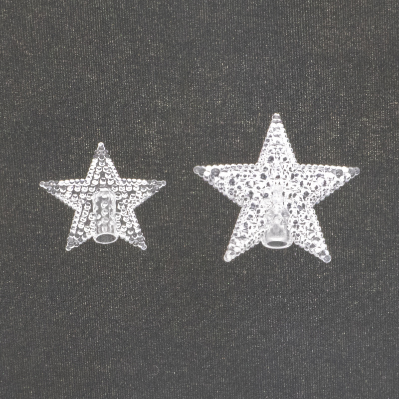 Аксессуары для светодиодных звезд гипсофила цветные гирлянды перламутровые пятиконечные звезды мигающие Рождественские огни подвеска