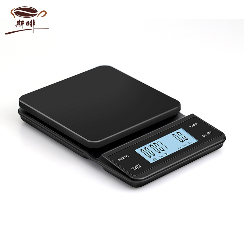 Hand-Brewed Coffee Digital Scale USB Charging Multi-Function Bar Timing Scale Can Be Weighed with High Precision