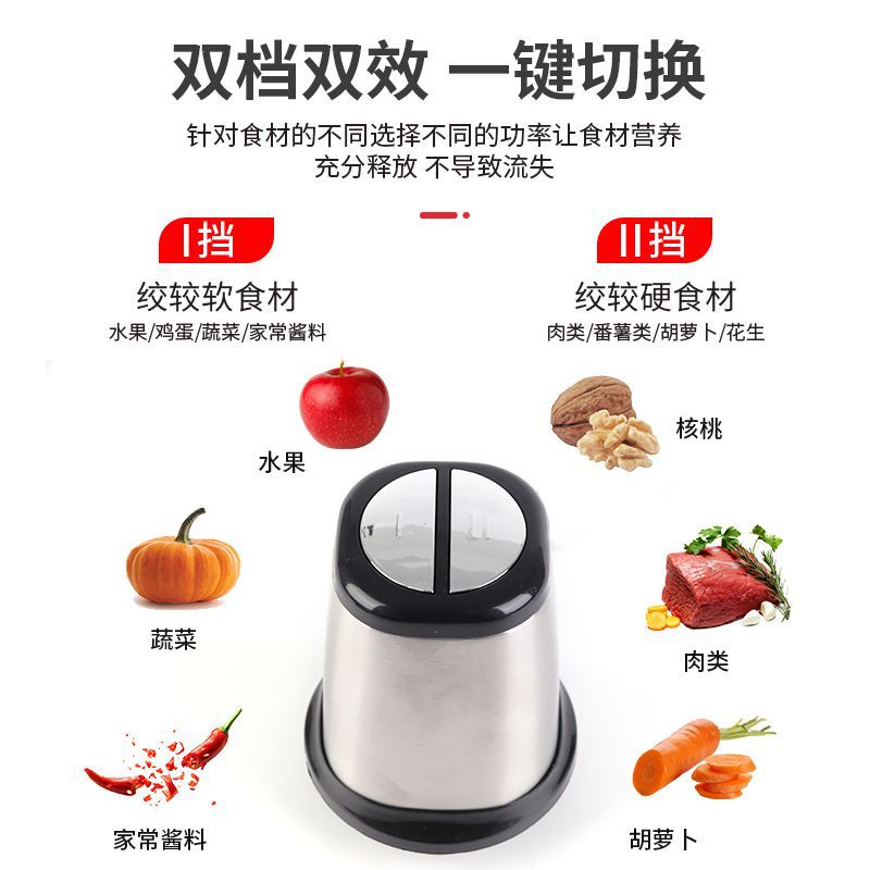 Stainless Steel Multifunctional Cooking Machine Household Meat Grinder Electric Meat Grinder Meat Grinder Kitchen Stuffing Grinder Wholesale