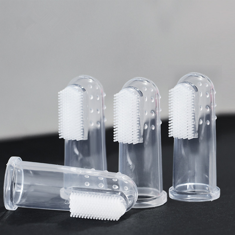 Silicone baby finger sleeve toothbrush box milk toothbrush PP box storage box finger sleeve toothbrush cleaning dust box