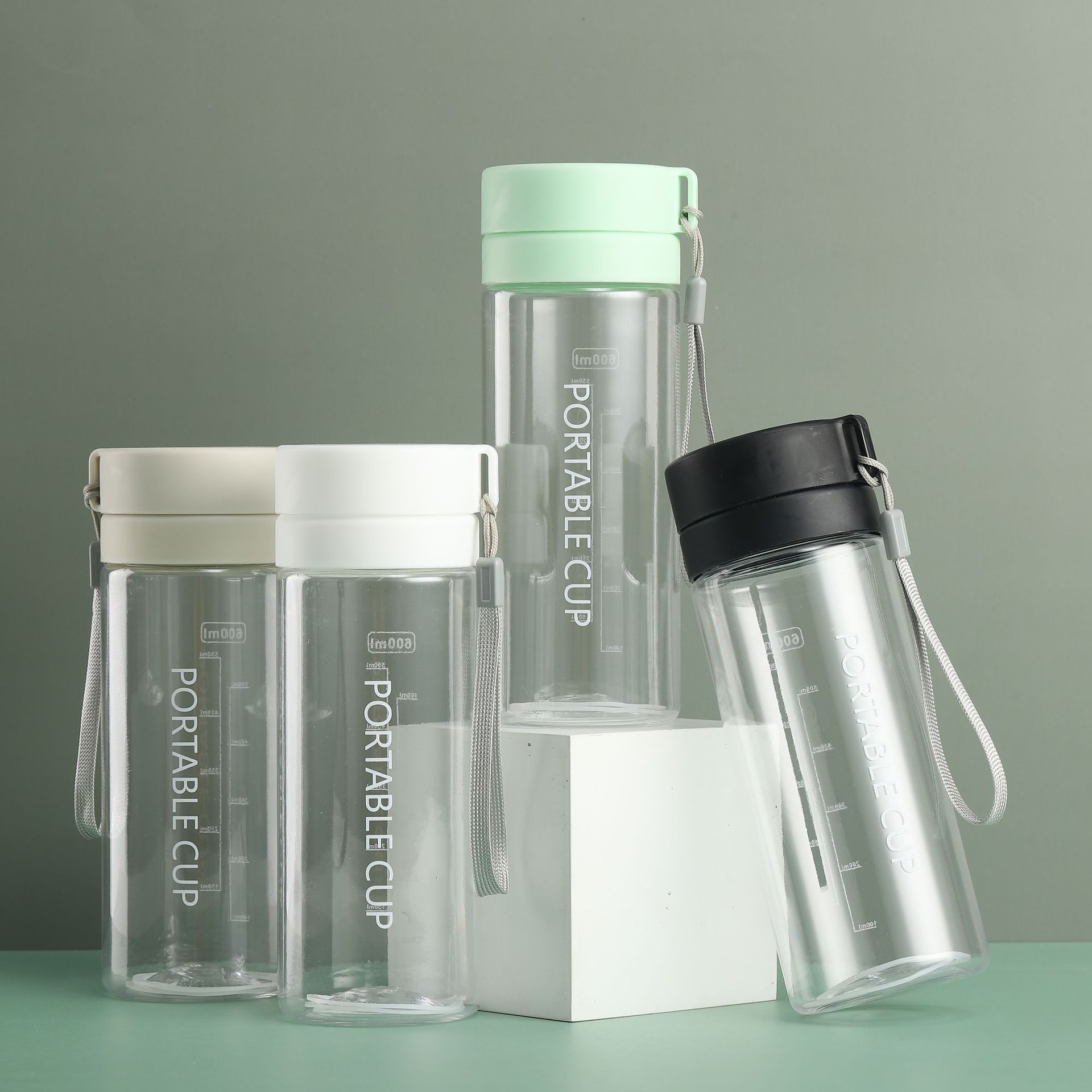 New Portable Plastic Cup Household Plastic Tea Cup Large Capacity Plastic Kettle Outdoor Sports Water Cup