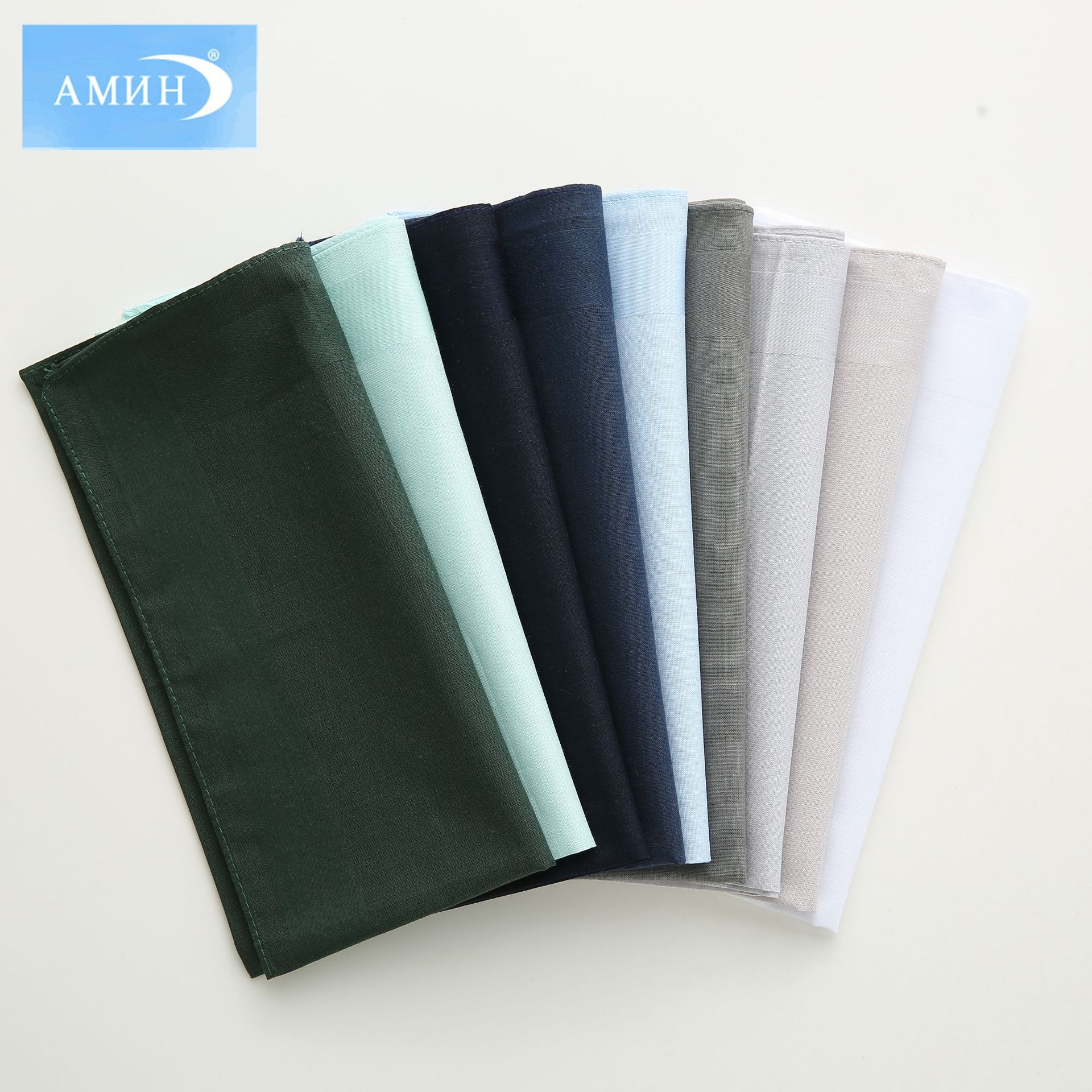 40cm cotton high-grade plain satin handkerchief cotton men's business pocket towel handkerchief wedding gift can be processed