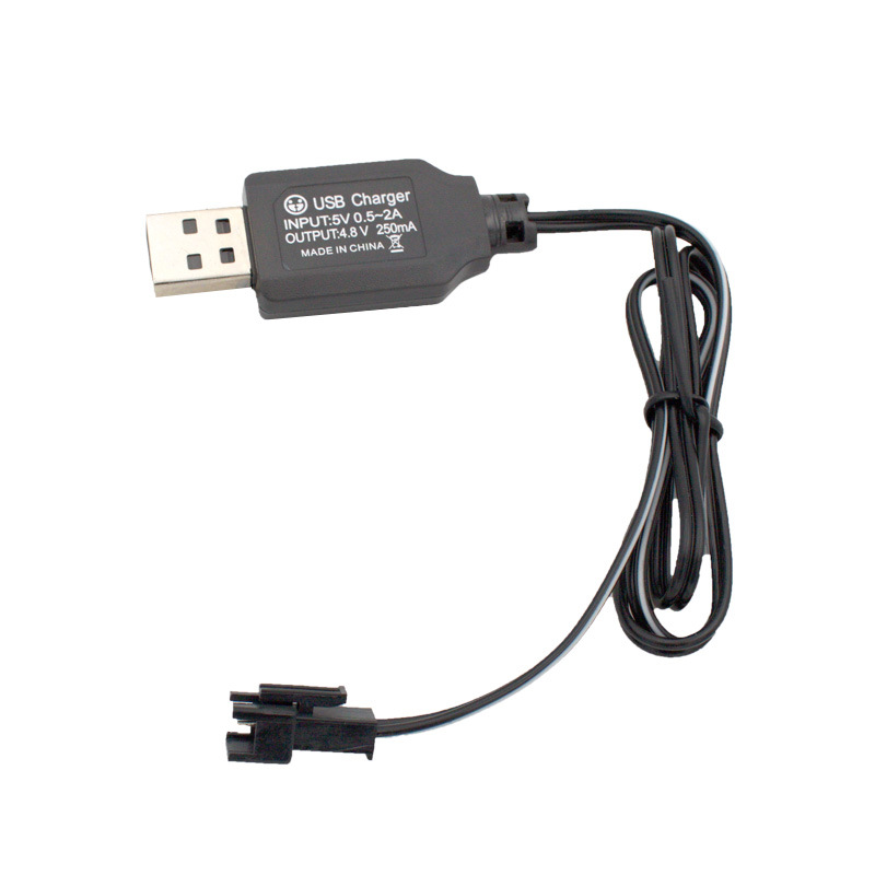 USB Charging Cable 3.6V4.8V6V7.2V9.6V Remote Control Car Electric Toy Transforming Robot USB Charger