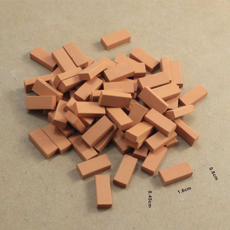 Masons diy Cabin miniature scene building model handmade bricklaying house toy children's simulation sand table