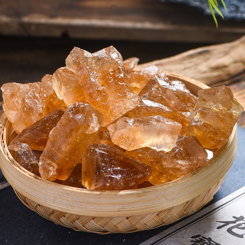 Yunnan Specialty Yellow Rock Sugar Old Rock Sugar Canned Polycrystalline Soil Rock Sugar Bagged Bulk Manufacturer Wholesale