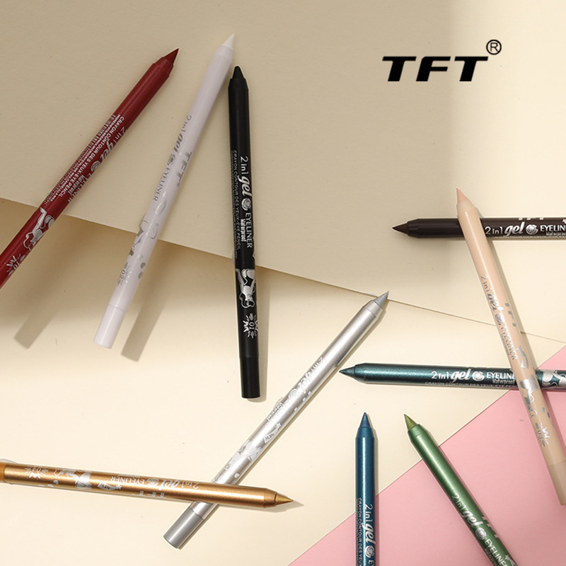 TFT cross-border new long-lasting concealer waterproof sweat-proof eyeliner glue pen lip liner special black factory outlet