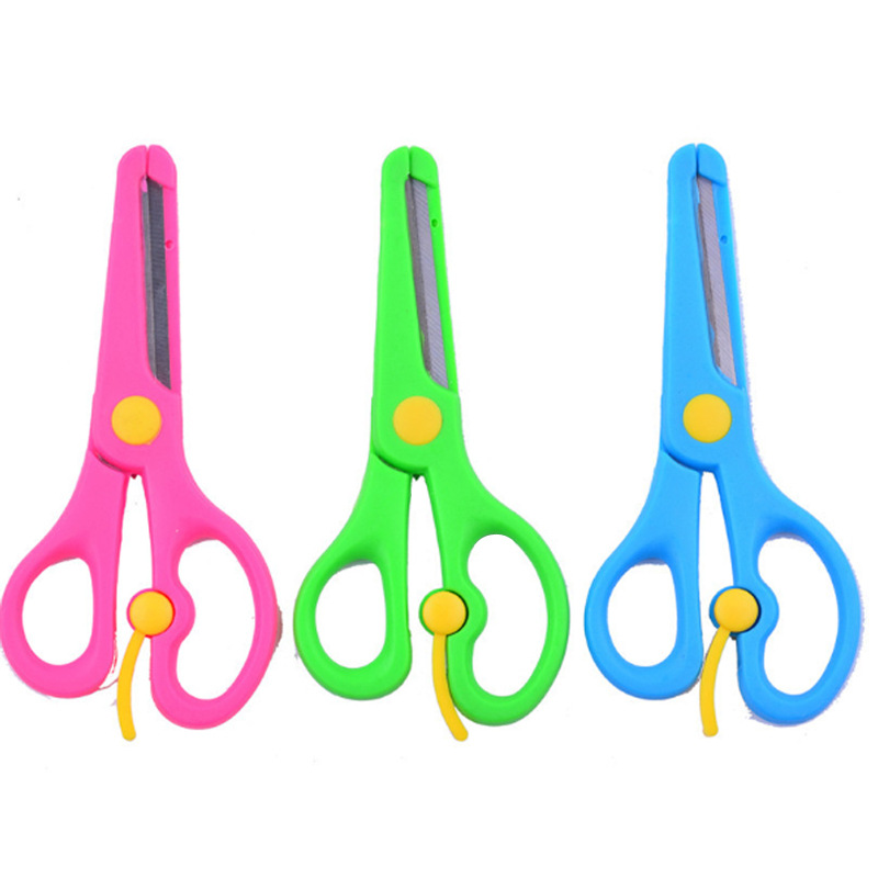 Children's Scissors, Safe, Handmade, Round-Headed, Stationery, Kindergarten Paper-Cutting, Primary School Students' Art, Art and Craft, Office Scissors Wholesale