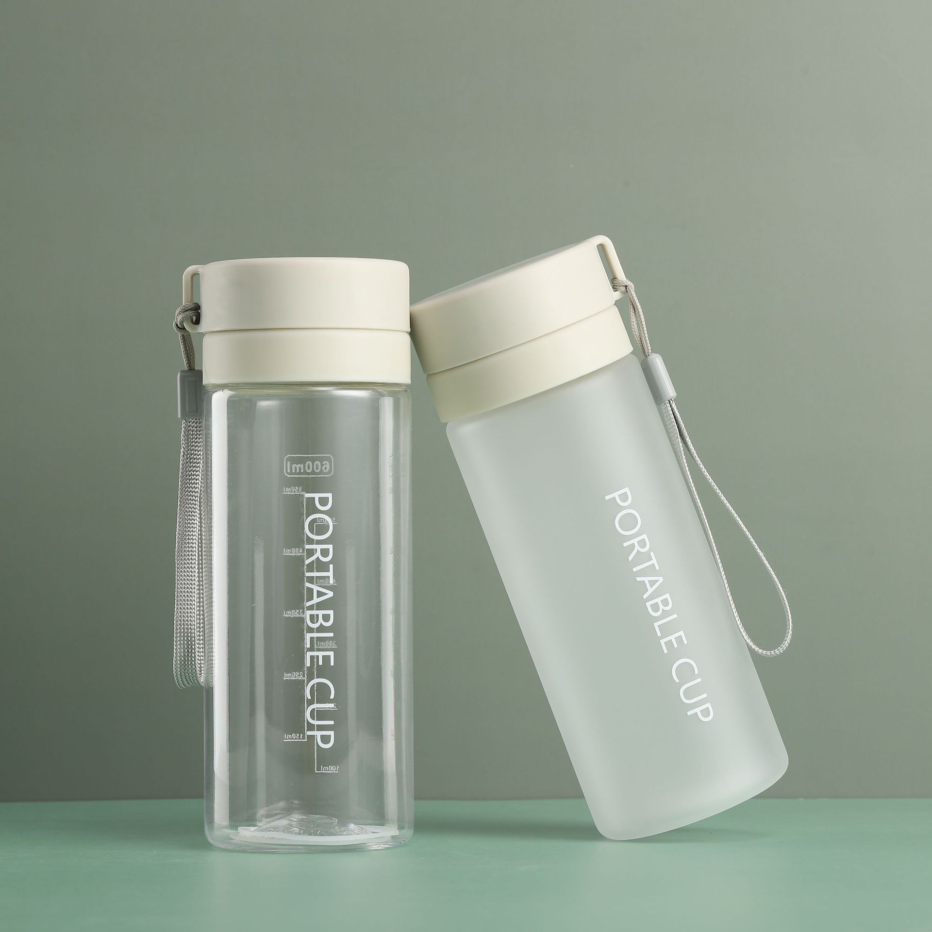 New Portable Plastic Cup Household Plastic Tea Cup Large Capacity Plastic Kettle Outdoor Sports Water Cup