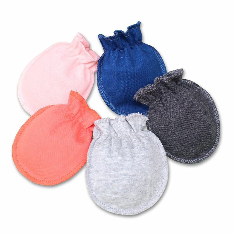 Перчатки для новорожденных, антицарапин, хлопковые, защитные