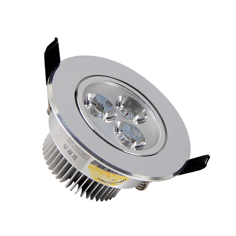 Led Spotlight Embedded Ceiling Bull's Eye Lamp 3W5W7W12W 7.5cm Living Room Hole Light Three-Color Dimming Downlight