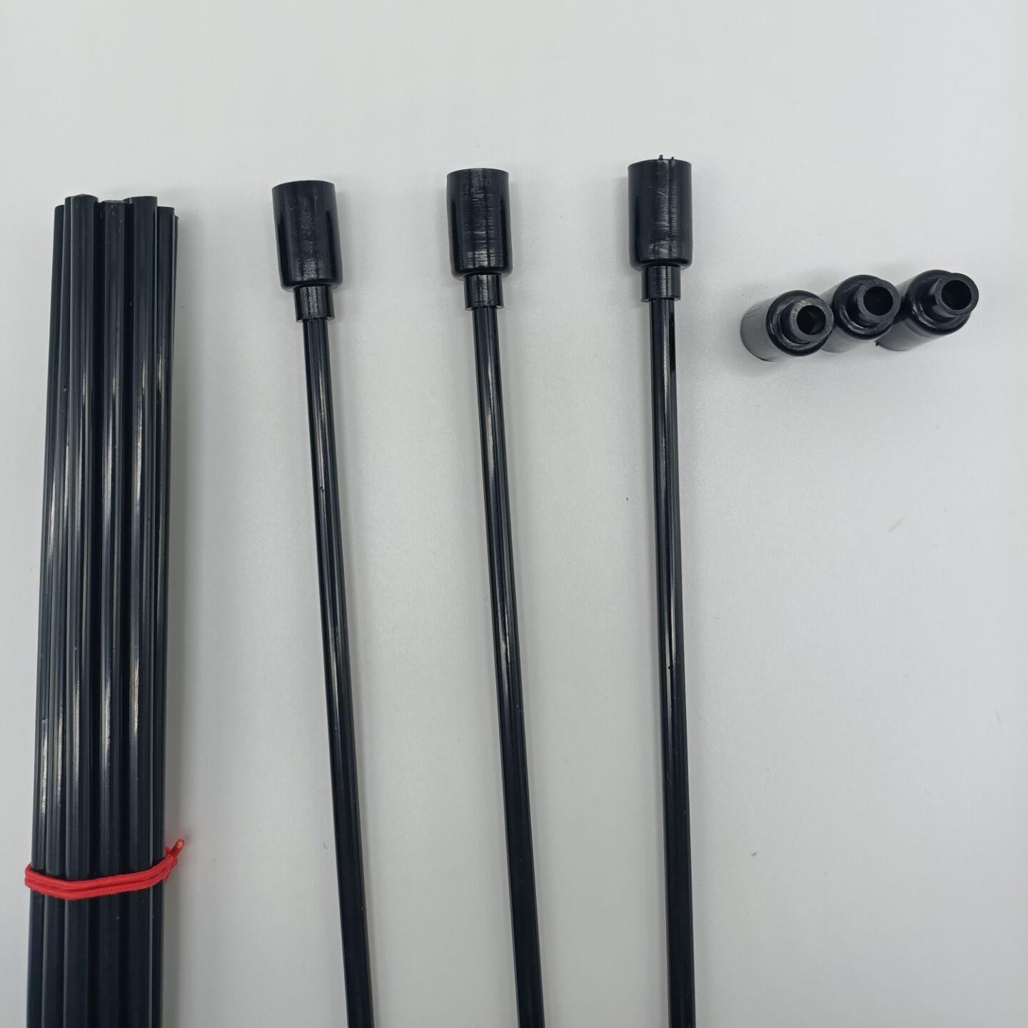 Classic cat tease stick can be exported to detect the handle pet cat toy plastic hollow tube folding black rod