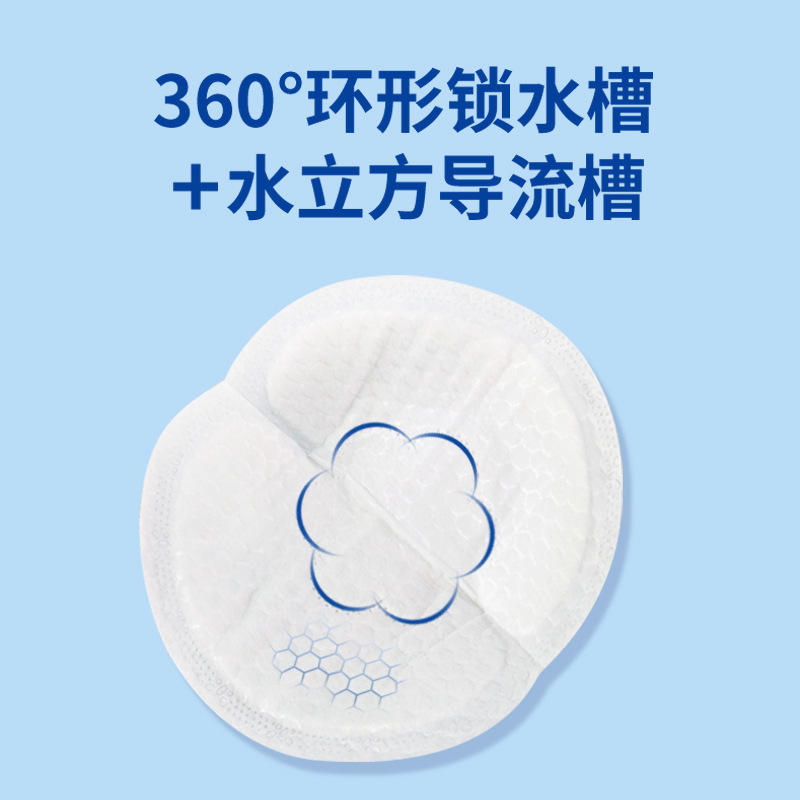 Disposable anti-overflow breast pad MXN6D slim breast pad ultra-thin breathable factory straight hair independent packaging loose breast pad