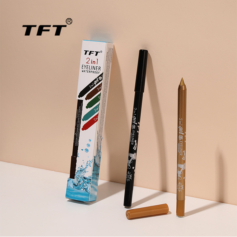 TFT cross-border new long-lasting concealer waterproof sweat-proof eyeliner glue pen lip liner special black factory outlet