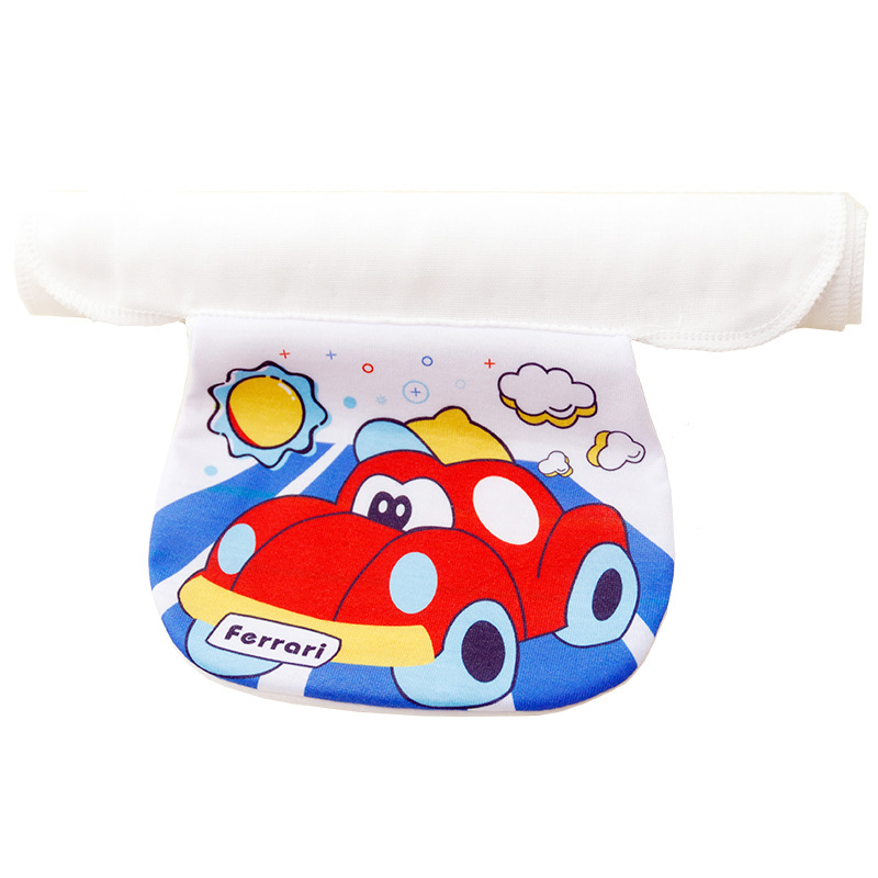 Sweat Absorbing Towel Pure Cotton Children's Sweat Proof Towel New Cartoon Baby Pad Back Towel Kindergarten Large Sweat Towel logo Printing