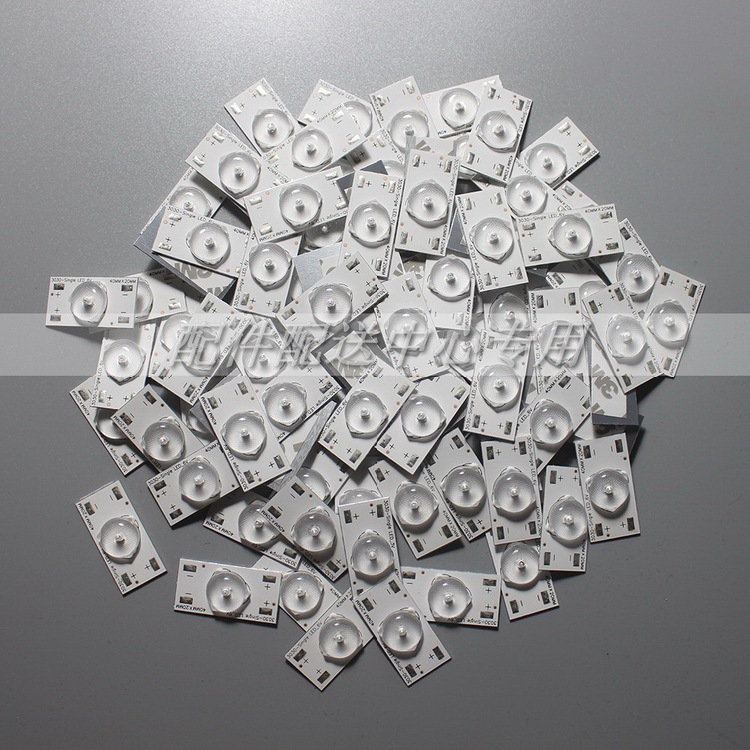 6V Convex Lens Aluminum Substrate Positive and Negative Logo + Solder Joints Led Lamp Bead Light Strip 32-65inch Backlight Particles