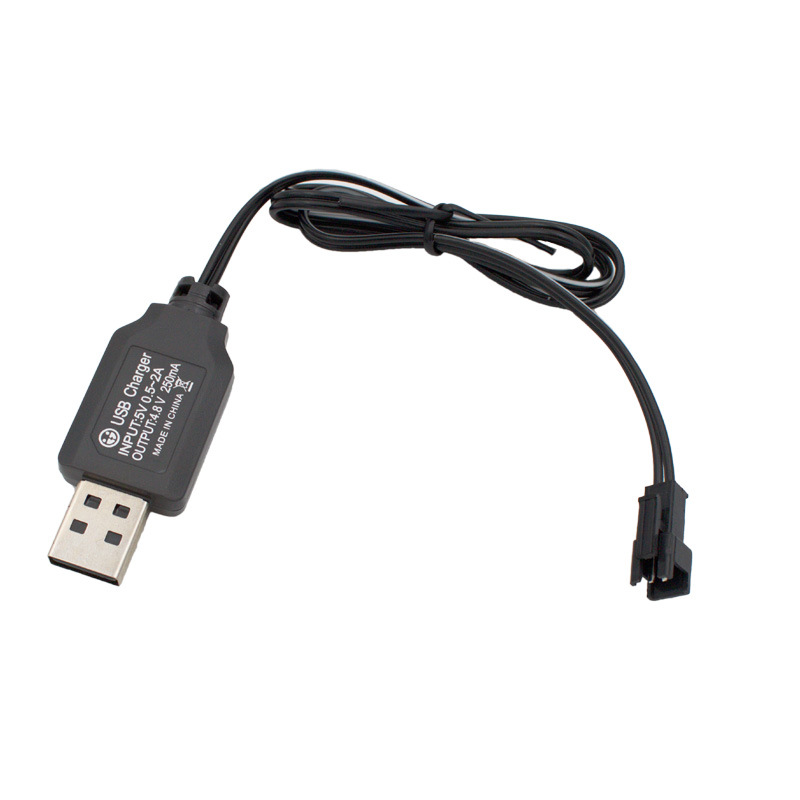 USB Charging Cable 3.6V4.8V6V7.2V9.6V Remote Control Car Electric Toy Transforming Robot USB Charger