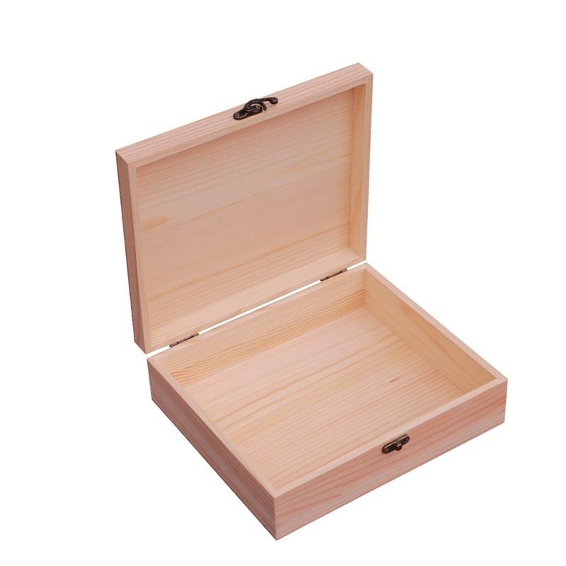 Cigar Wooden Box Solid Wood Cigarette Box Packaging Box Gift Box Wooden Collection Box Pine Flip Wooden Box Custom Wholesale