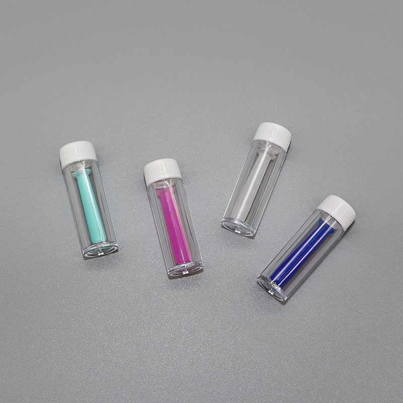 Contact lens case, hard contact lens suction stick set