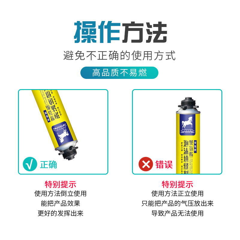 Foaming adhesive polyurethane foam caulking agent door and window filling caulking foam adhesive sound insulation fireproof foaming agent