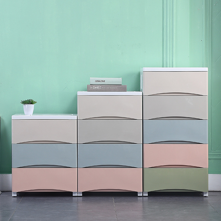 Household Narrow Space Storage Cabinet Drawer Type Debris Storage Box Children's Toy Storage Cabinet Multi-layer Wardrobe Bedroom Cabinet