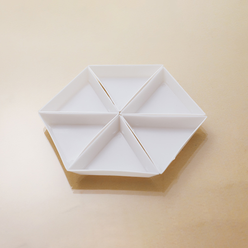 Самостоятельно произведенная и продаваемая треугольная белая образцовая коробка, пластиковая ПП, точечная дрель, оптовая продажа