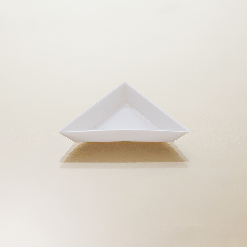 Self-Produced and Sold Triangular Disc White Sample Box Plastic Pp Dot Drill DIY Wholesale Flats Bottom Drill Disc