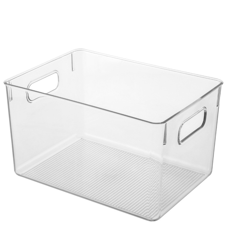 Thickened Desktop Preservation Box Plastic Transparent Sealed Box Refrigerator Storage Box Fruit and Vegetable Freezing Kitchen Storage Box Overlay