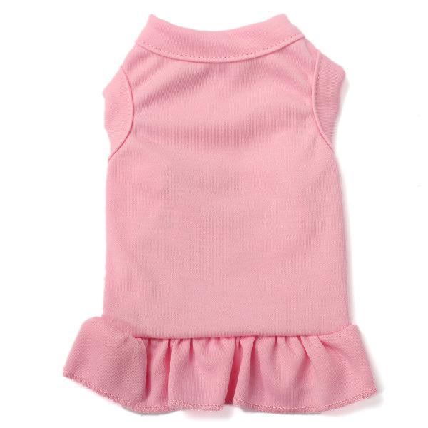 Spring and summer new cat and dog pet clothes solid color ruffled dress Teddy VIP clothing manufacturers direct wholesale