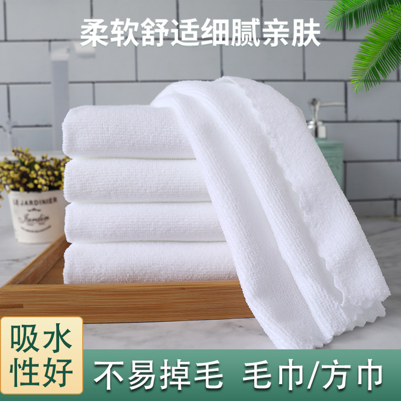 Оптовая микрофибровая квадратная полотенца для гостиниц, многофункциональное одноразовое полотенце для уборки