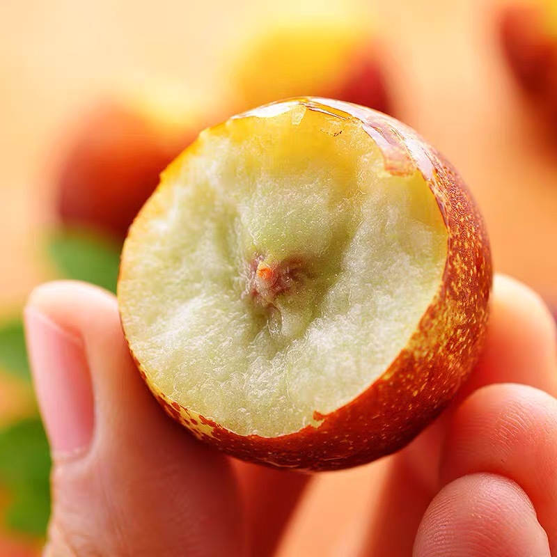 Зимние финики Чжаньхуа, свежие финики, свежесобранные крупные плоды, хрустящие и сладкие, тростниковый сахар, зелёные красные финики, премиум качество 2.5кг свежих хрустящих фиников, крупные плоды