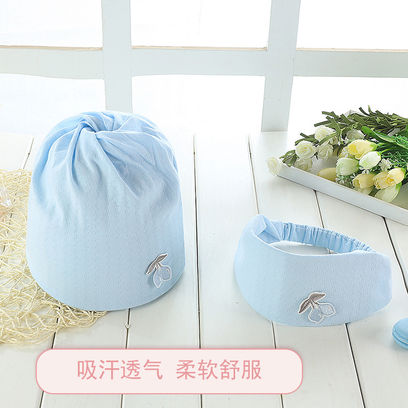 New manufacturers wholesale cotton moon hat moon scarf summer thin material sweat-absorbent embroidery maternal hat