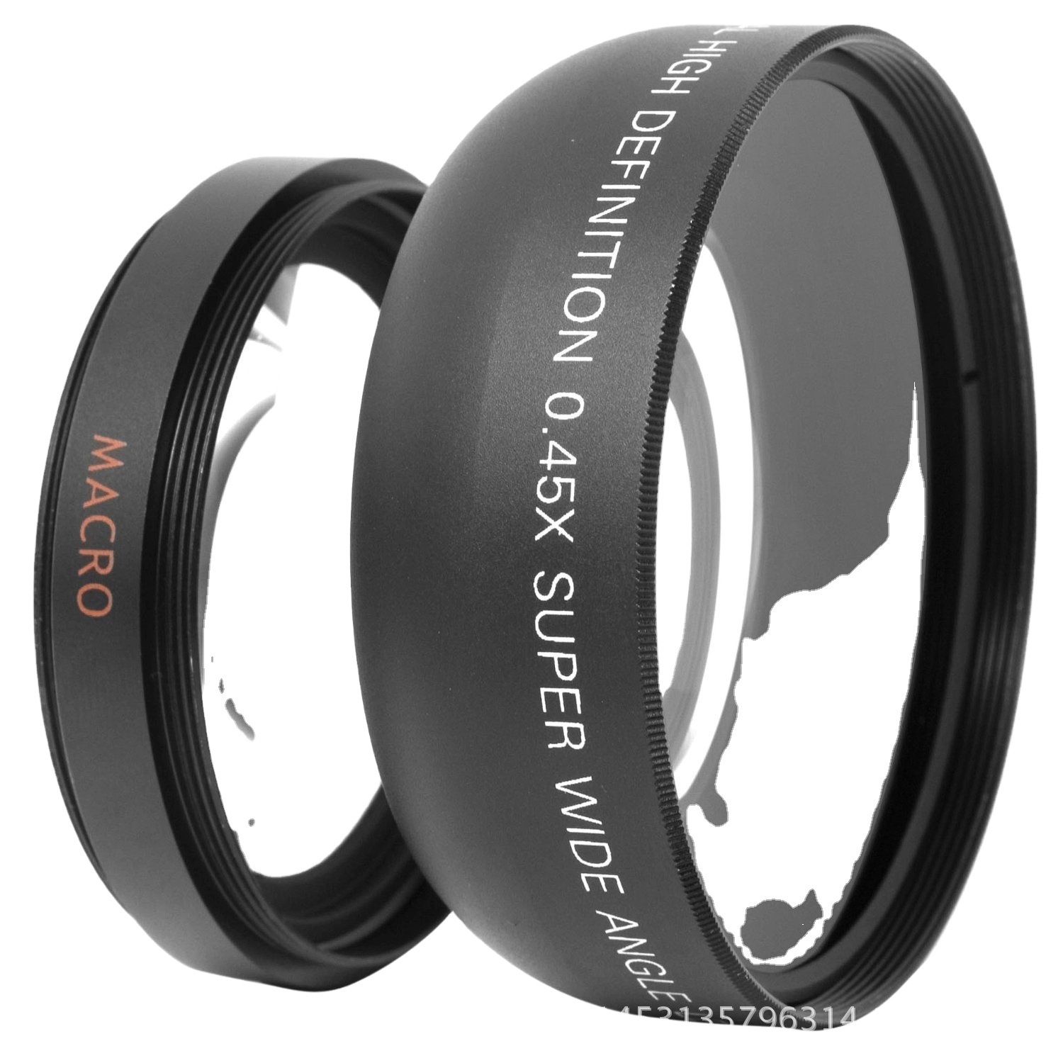 52mm wide angle lens macro camera additional lens 0.45X 0.45 times wide angle lens