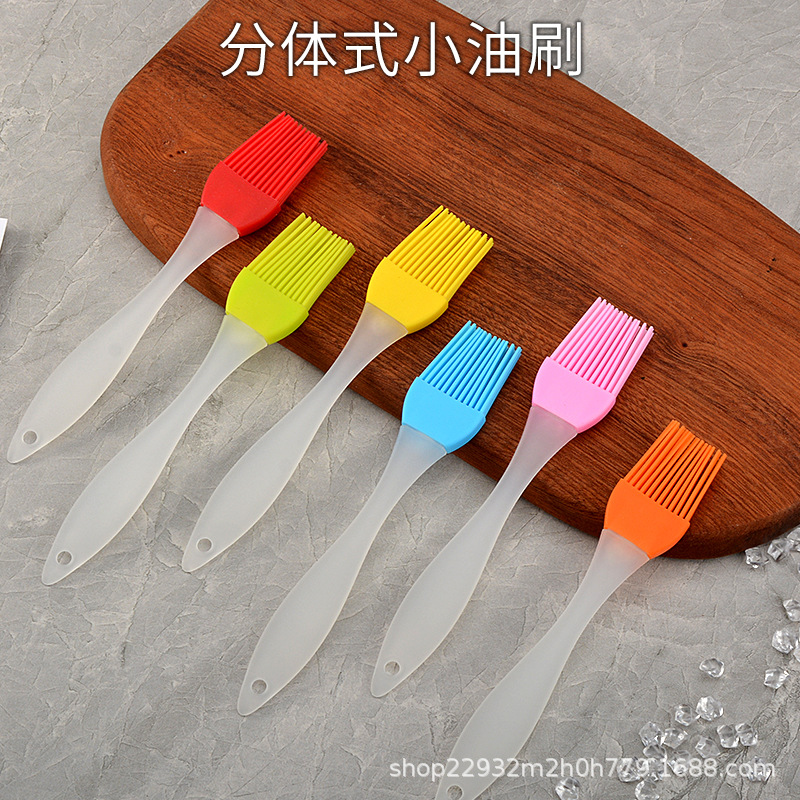 Silicone oil brush small split hair-free barbecue seasoning brush Zibo barbecue oil brush 9g barbecue brush spot