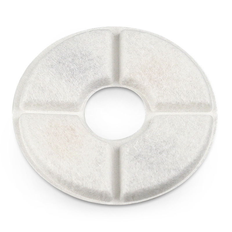 Pet Automatic Water Dispenser Filter Element Small Flower Round Filter Element Filter Upgraded Coconut Shell Activated Carbon Round Filter Cotton