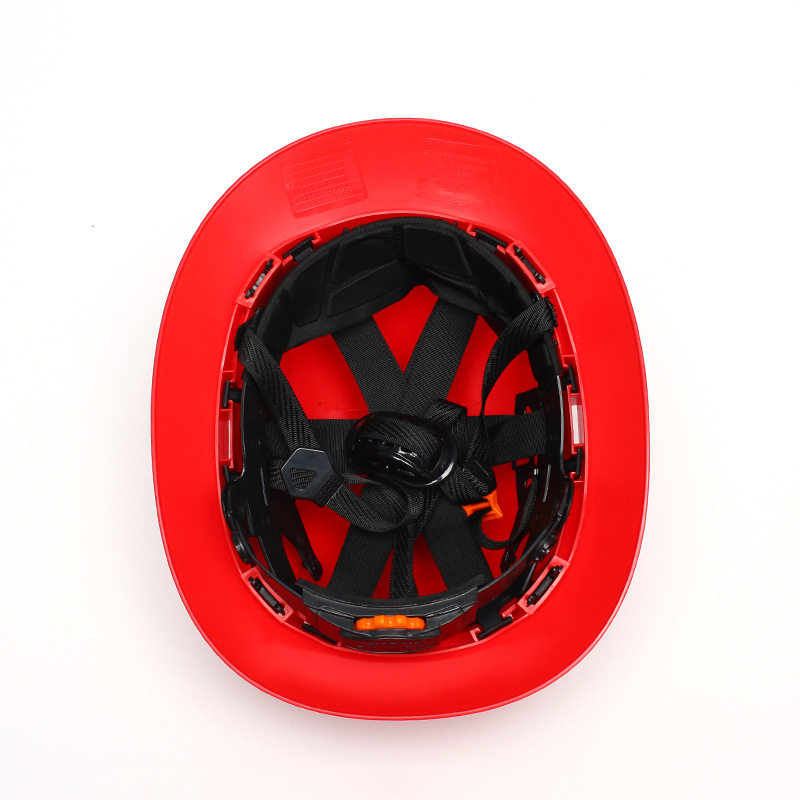 Printing safety helmet construction site construction safety helmet V-shaped ABS plastic safety helmet breathable anti-smashing Labor helmet