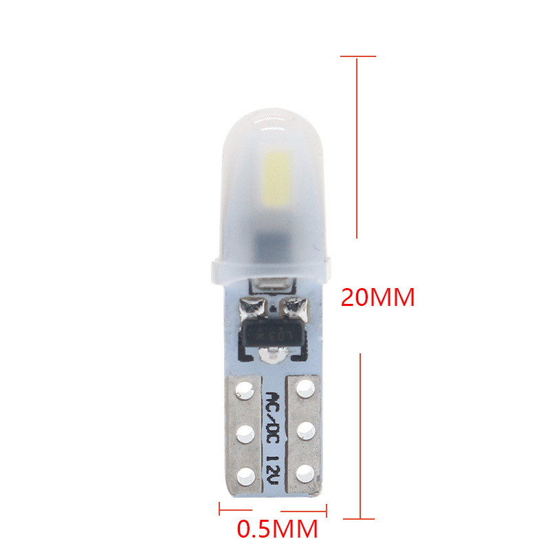 Car Led Instrument Light T5 3014 2Smd Indicator Light T5 Instrument Panel Light 12V Car Interior Atmosphere Light
