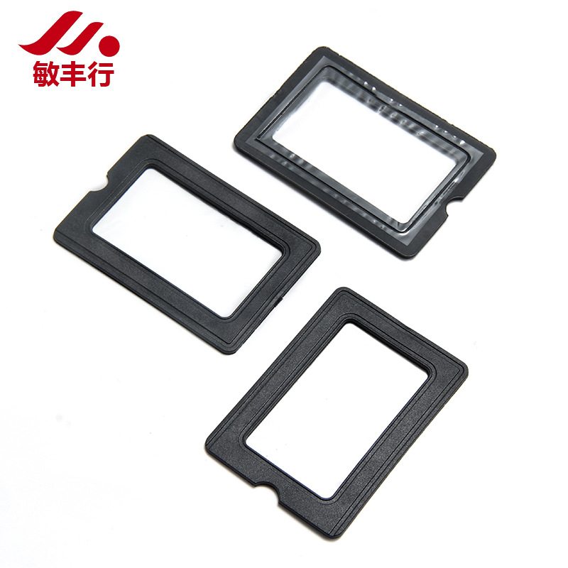 In stock supply luggage business card frame transparent film business card frame removable business card frame luggage accessories PVC business card frame