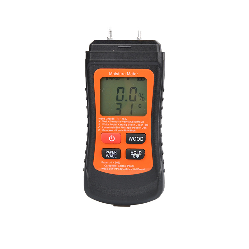 Digital Display Backlight wood moisture tester hygrometer paper card board wall moisture content testing tool thermometer