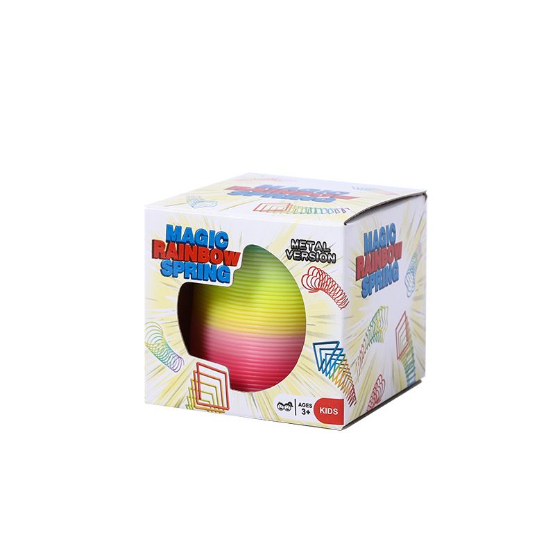 Medium Boxed Rainbow Circle Jenga 6.5*6cm Kidsren's Spring Circle Hot Selling Street Stall Toys Wholesale