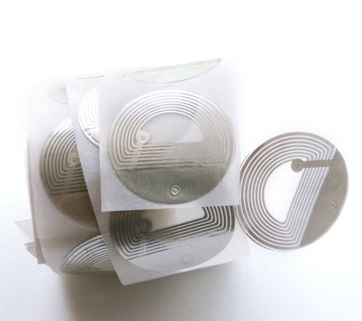 Y R33mm round transparent small label cosmetics retail anti-theft special radio frequency soft label rf label