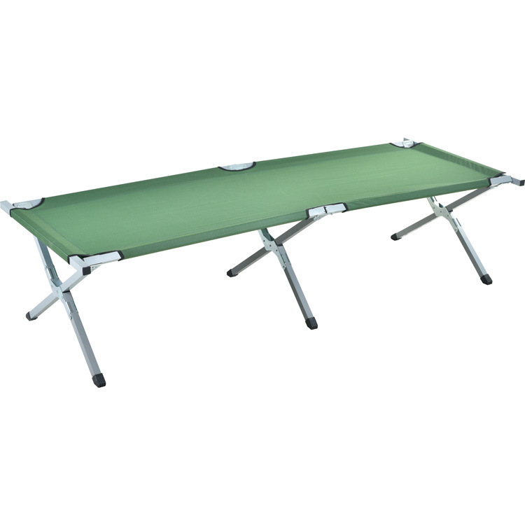 Wholesale outdoor folding bed portable aluminum camp bed emergency relief camp bed ultra light camping lunch break bed