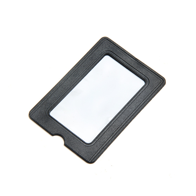 In stock supply luggage business card frame transparent film business card frame removable business card frame luggage accessories PVC business card frame