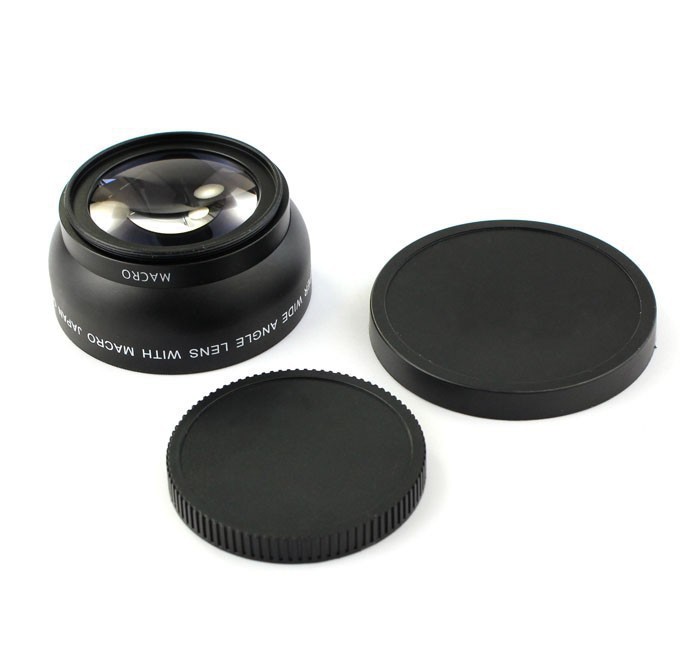52mm wide angle lens macro camera additional lens 0.45X 0.45 times wide angle lens