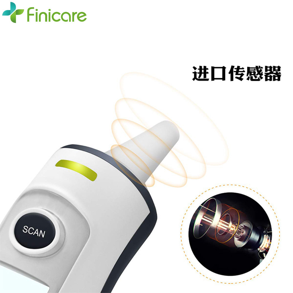 Cross-border Chinese and English forehead thermometer household thermometer bluetooth ear thermometer infrared thermometer thermometer forehead ear dual use