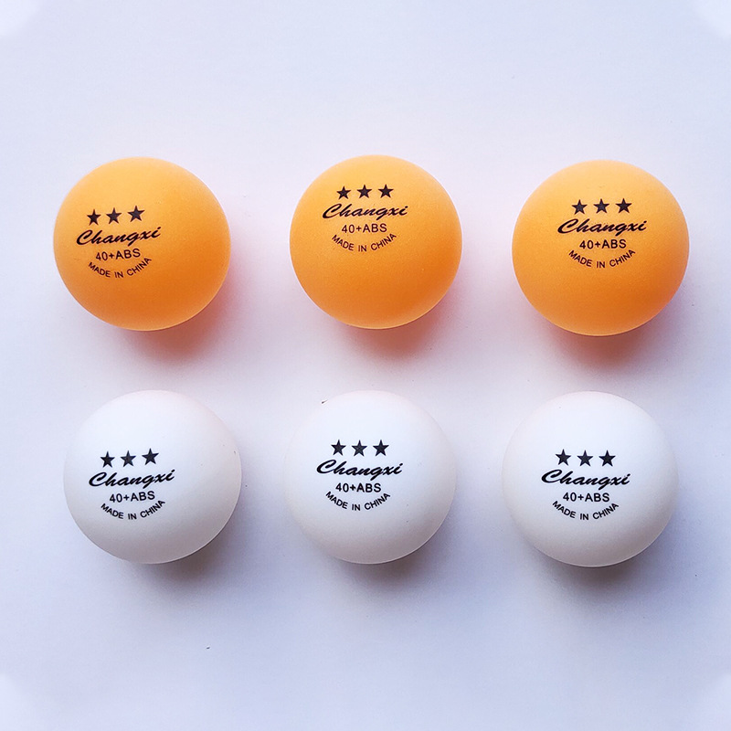 Factory direct supply Changxi ABS40 + mm table tennis new material high elastic resistance training table tennis logo