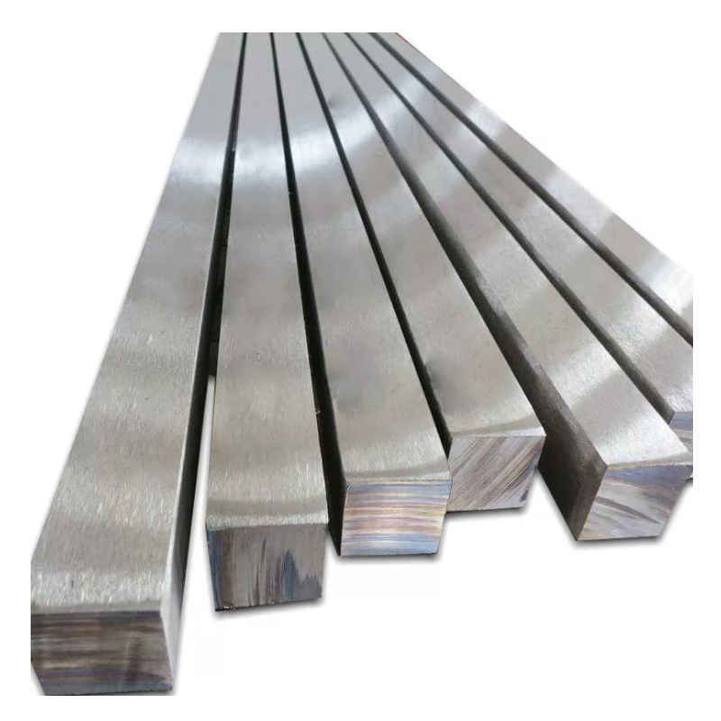 Ready Supply 45 # Stainless Steel Cold-Rolled Square Steel Solid Cold-Rolled Bright Square Steel for Metal Products, Can Be Cut to Length.