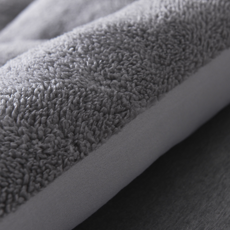 Factory direct autumn and winter warm lamb mattress single double feather silk cotton student dormitory plush bedding soft mattress