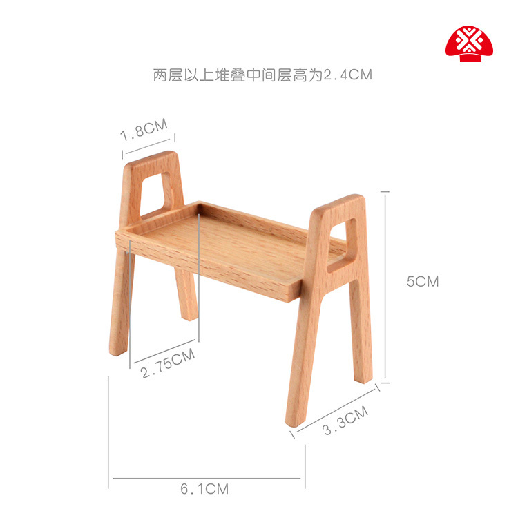 1:12 doll house dollhouse simulation mini storage rack OB11 pocket furniture wooden stacking rack